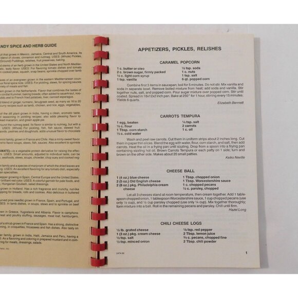 Vintage 1989 Treasured Recipes Cookbook From Allen Senior Citizens PB Spiral - Picture 5 of 7